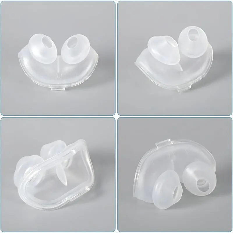 A27U Upgraded 4PCS For Resmed Airfit P10 Nasal Pillow Cushion CPAP Mask Accessories Replacement Soft Lightweight Silicone Dual