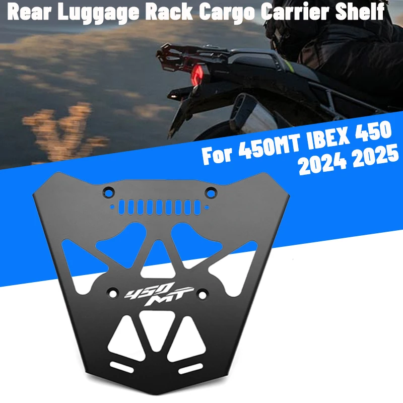 

For CFMOTO 450MT 2024 2025 Rear Luggage Rack Bracket Storage Box Support Carrier Cargo Tail Bag Holder CF 450 MT Suitcase Shelf