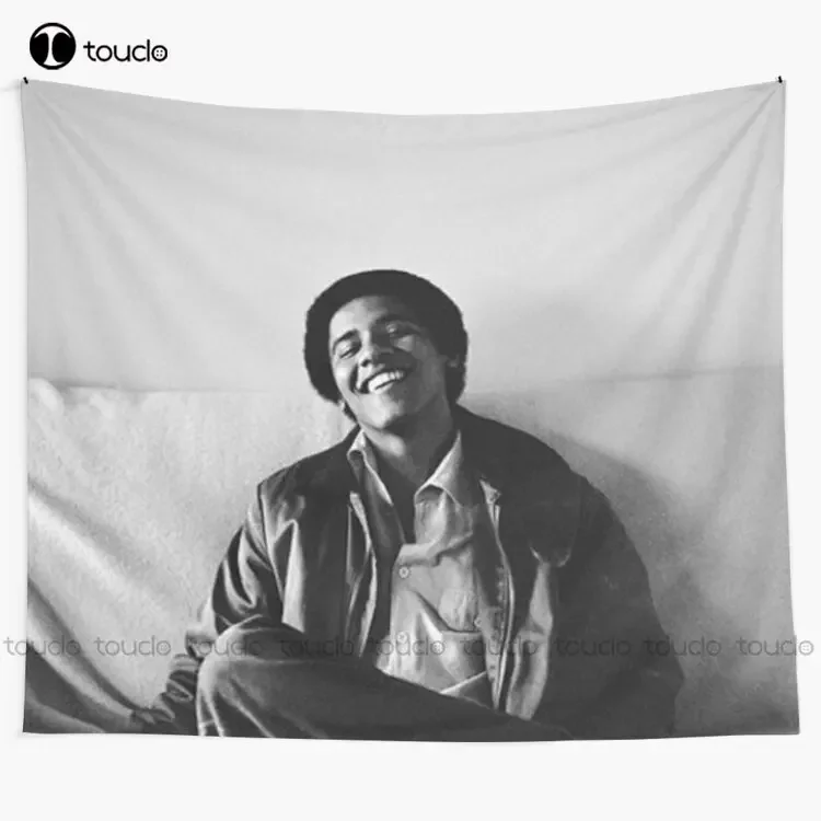 New Young Obama Tapestry Artsy Tapestry Tapestry Wall Hanging For Living Room Bedroom Dorm Room Home Decor Background Wall