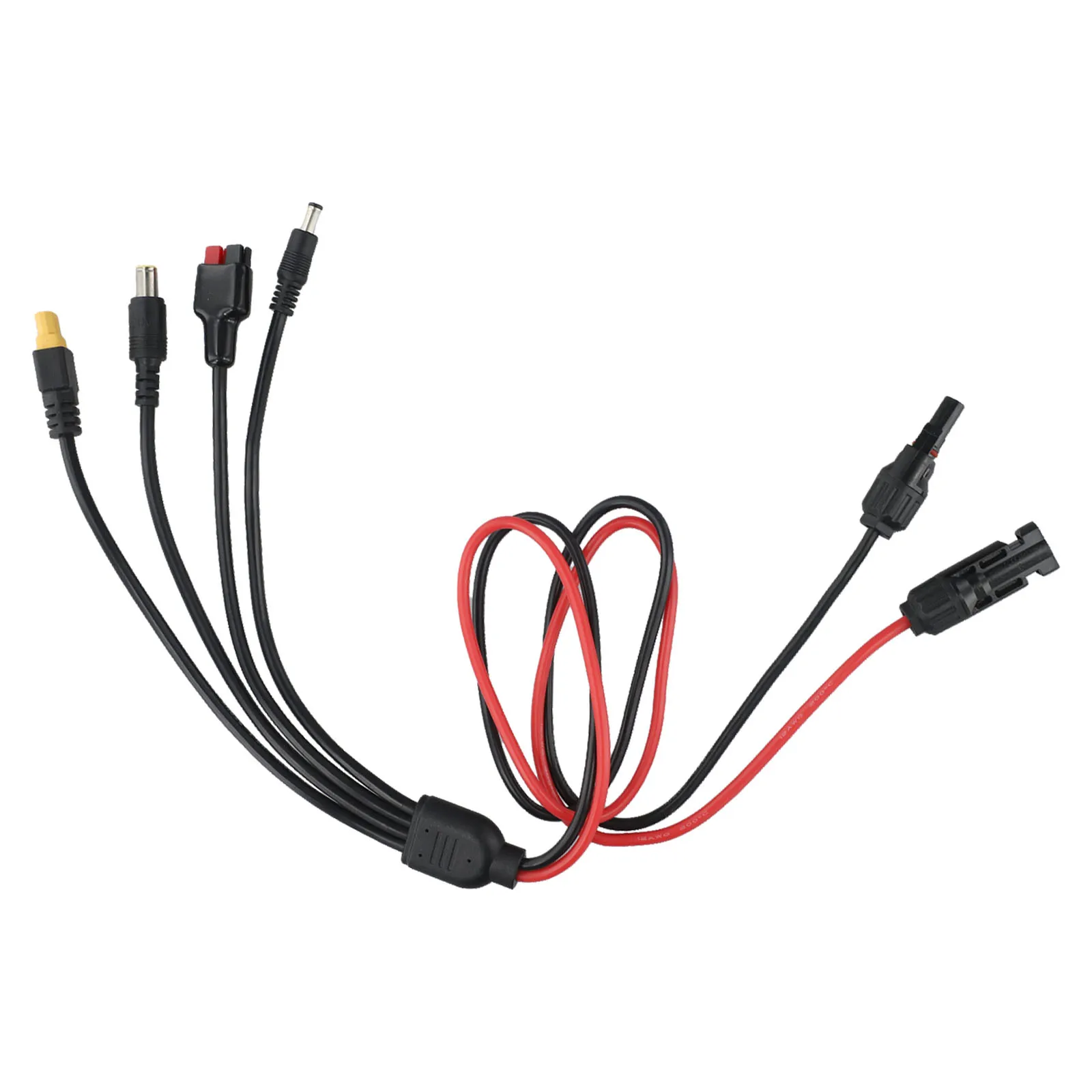

4 in 1 Solar Connector Splitter Cable for XT60 DC 8mm and 5 5mm Adapters for Multiple Solar Charging Applications