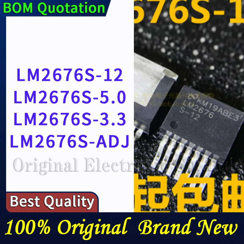 10pcs/lot LM2676S-12 LM2676S-5.0 LM2676S-3.3 LM2676S-ADJ  plastic casing Original  In stock High quality