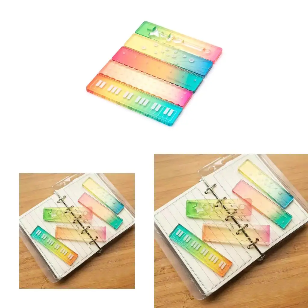  Multifunctional Miniature Scale Ruler Compacts Measuring Tool For Students Office Light Weight Measurement Instrument