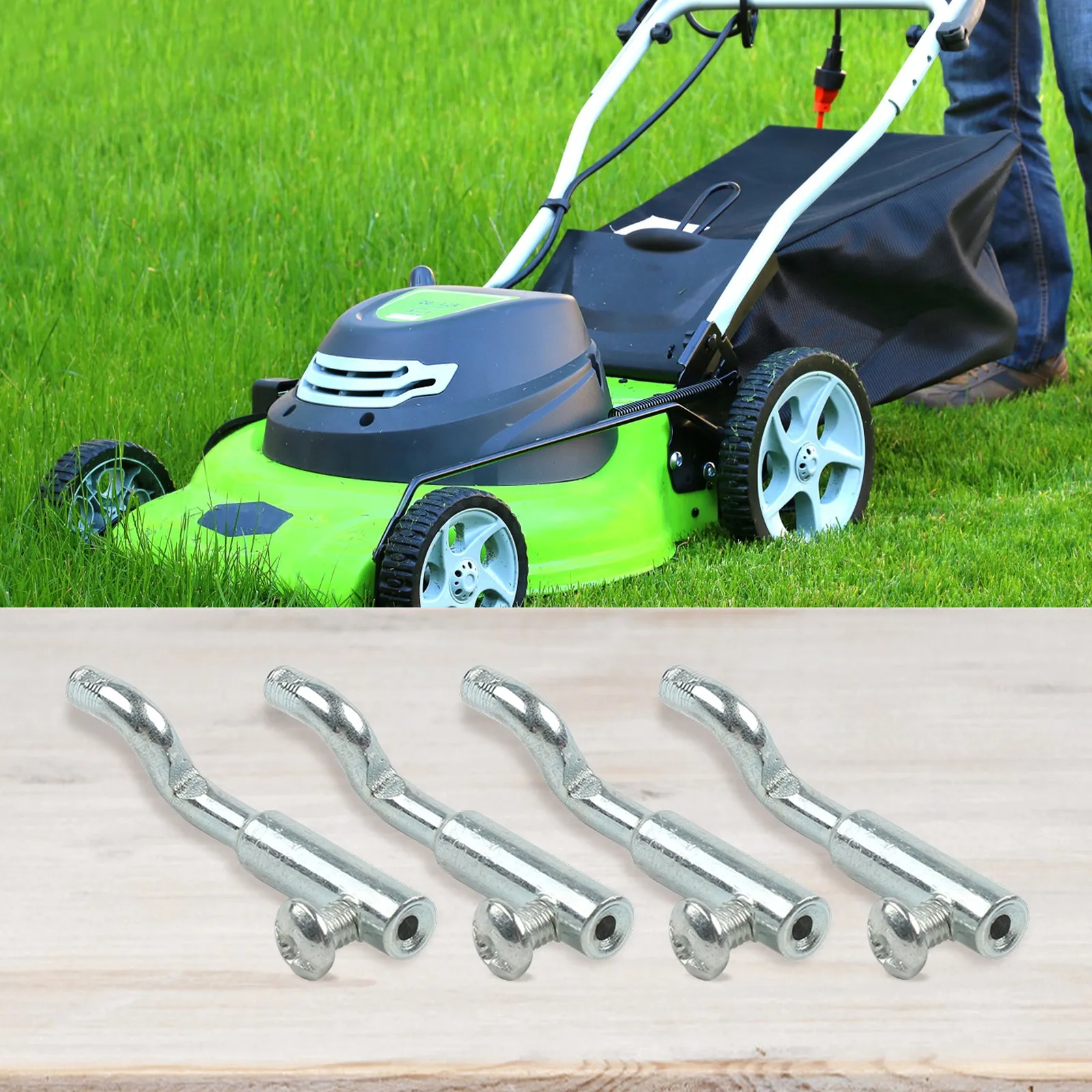 1/4pcs Dog Leg Z Cable End With Single Hole Fixing Upto 2mm Cable Fits Many Lawnmowers Brushcutter Cable End Garden Tools