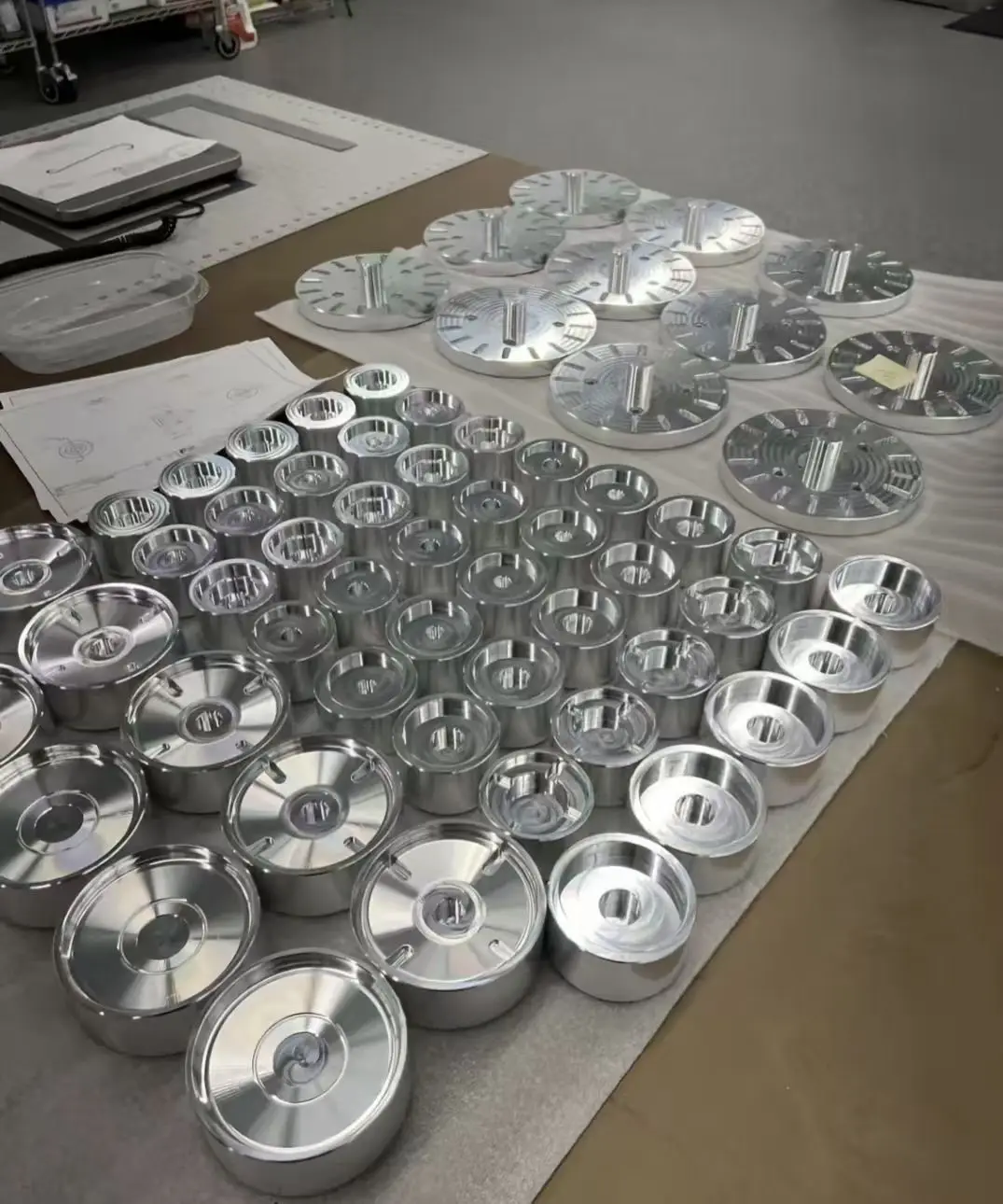 Custom CNC Turned Aluminum Round Flange/End Cap Parts/Shafts Small Batch Cnc Milling Lathing Metal Parts