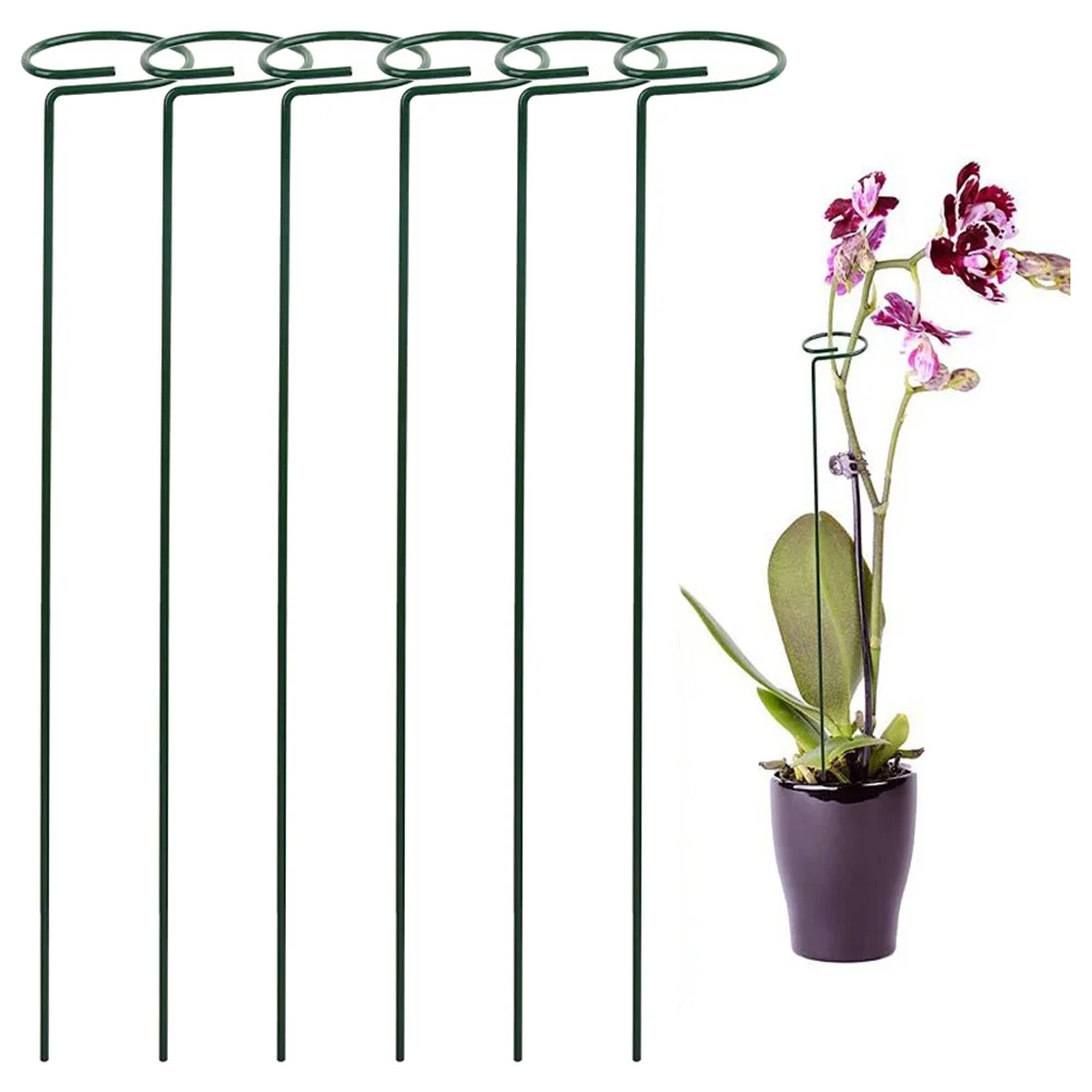 Convenient Plant Stakes for Healthy Growth 6 Pieces with Clips Prevent Plant Topples and Tangles 25 40 45cm Length