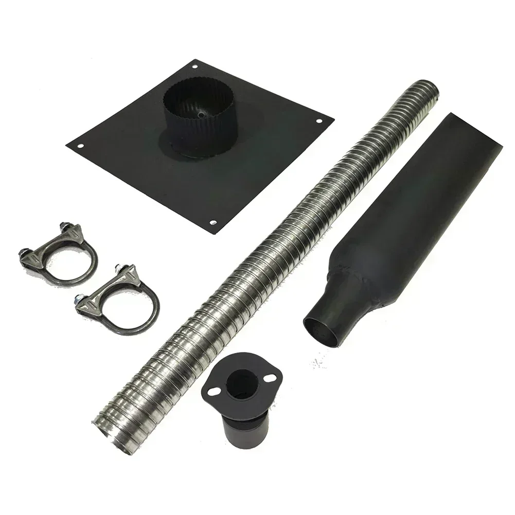 Generator Exhaust Extension Muffler Kit for Portable Generators Insulated Through Wall Mounting for Noise Reduction