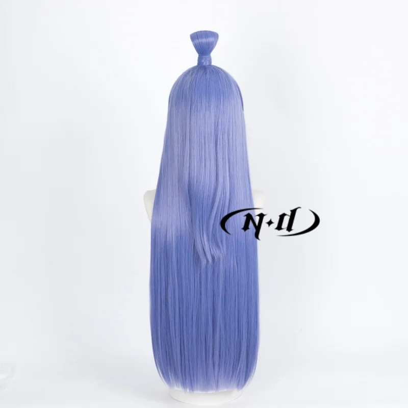 ND Ao Bing Cosplay Perücken Ne Zha Anime Cosplay Blaue Haarperücken Hitzebeständige Synthetik für Comic Con Coser Kostüm Mottoparty