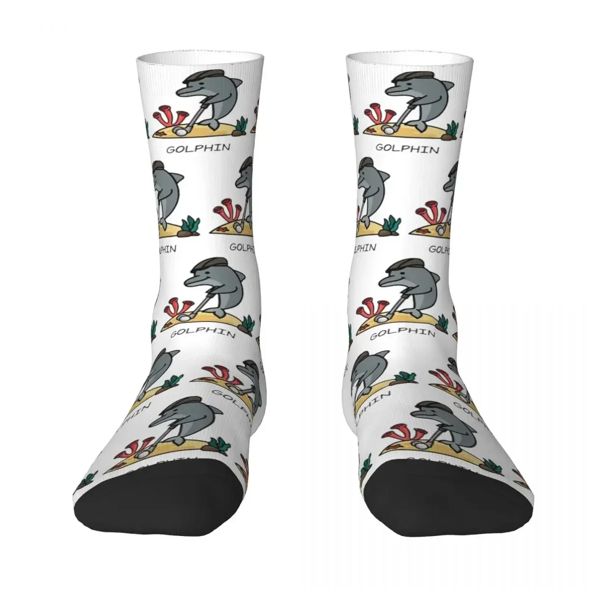 GOLPHIN T-SHIRT FOR MENS & WOMENS Socks Harajuku Super Soft Stockings All Season Long Socks Accessories for Man's Woman's Gifts