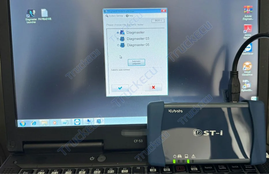 

Для сельскохозяйственной техники KUBOTA тягач DIAGNOSTIC TOOL Diagmaster Python DSTi datalink PYTHON с ноутбуком CF53