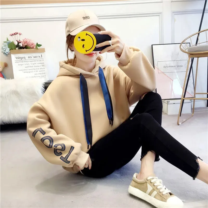 Fashion Doll Collar Hoodie Sports Shirt Female Spring Autumn Thin Women Tops Jacket 2023 New Korean Loose Coat Pullover