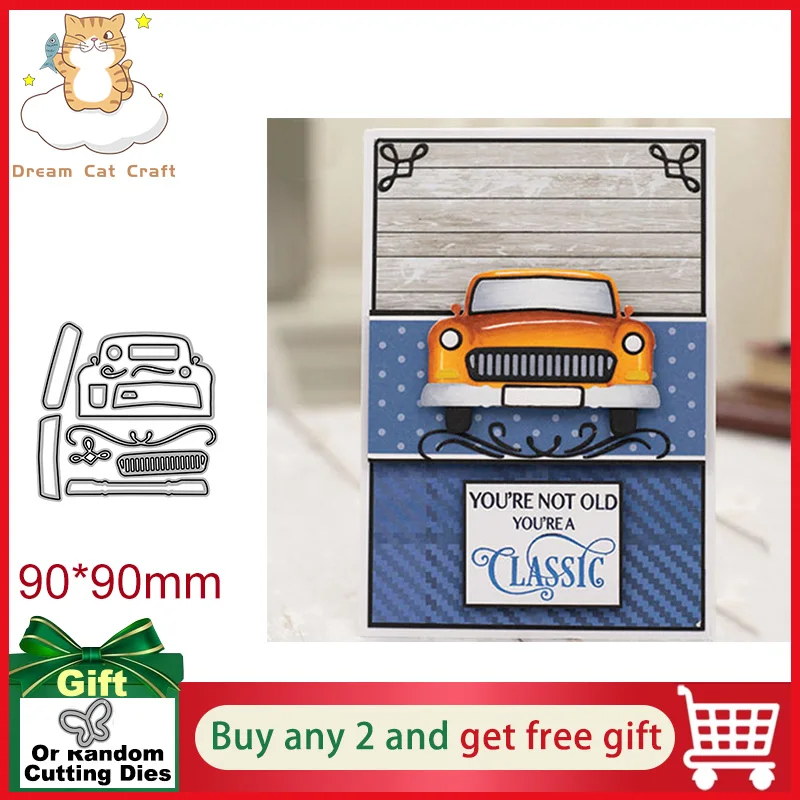 Cute Car Automobile Metal Cutting Dies Stencil DIY Scrapbooking Album Paper Card Template Mold Die Embossing Decoration