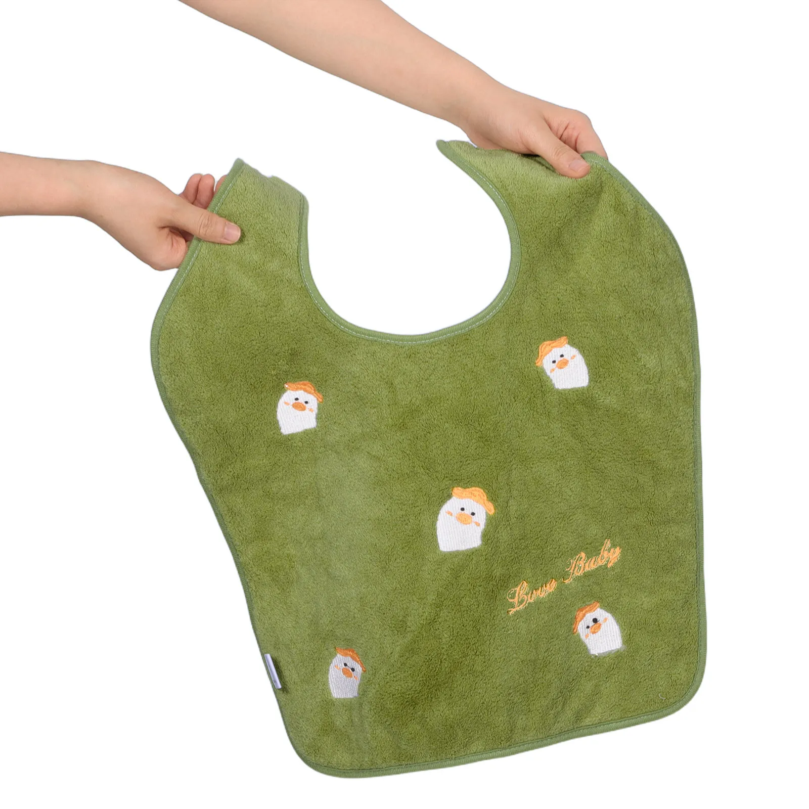 

Absorbent Infant Bib 18x15 Inch Soft Cotton Toweling Pullover Baby Bib Gentle on Skin for Feeding Face Washing Toddlers Travel