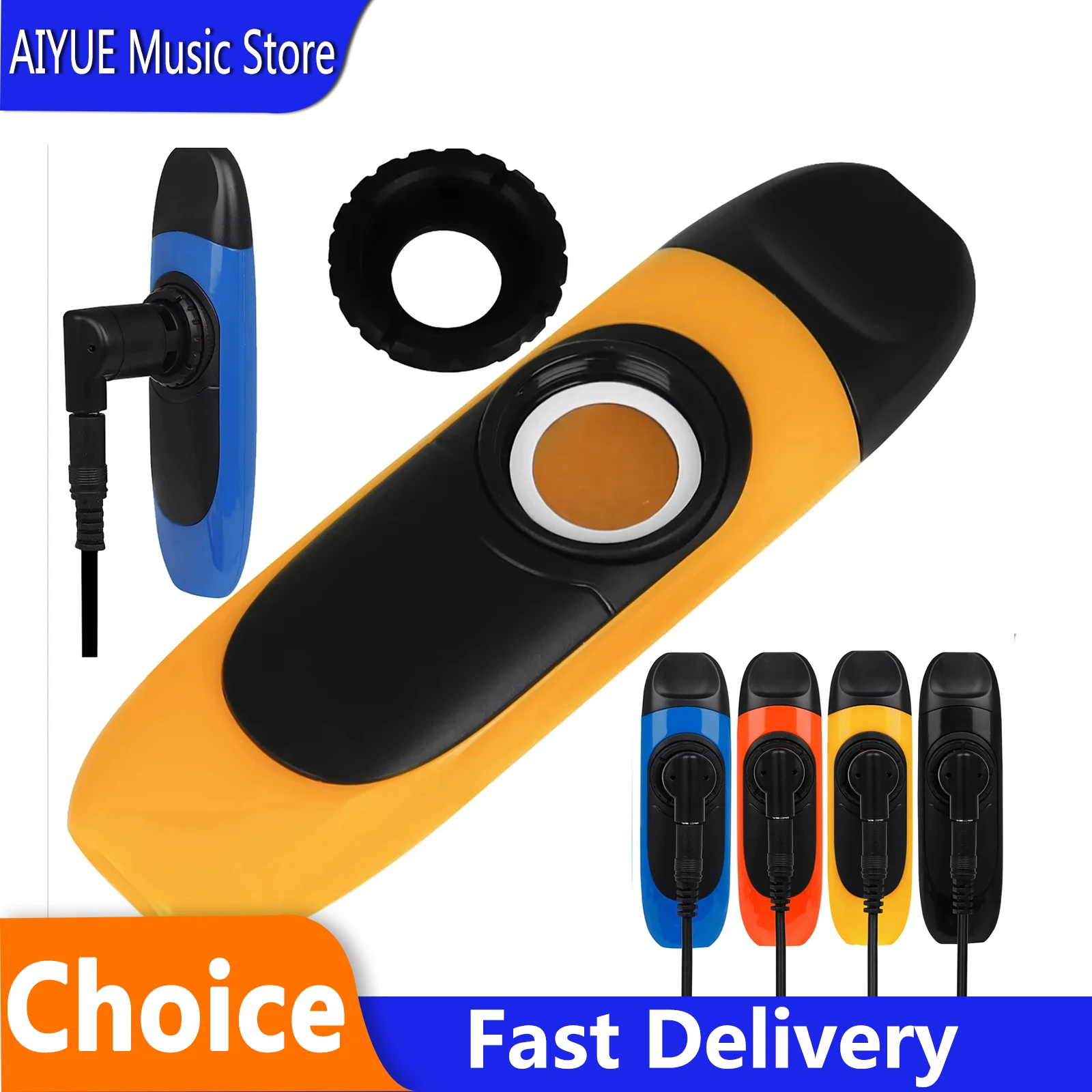 Professional Brass Kazoo DK‑12D ABS Resin Body Easy‑to‑Learn Musical Instrument Perfect for Flute Harmonica Guitar Accompaniment