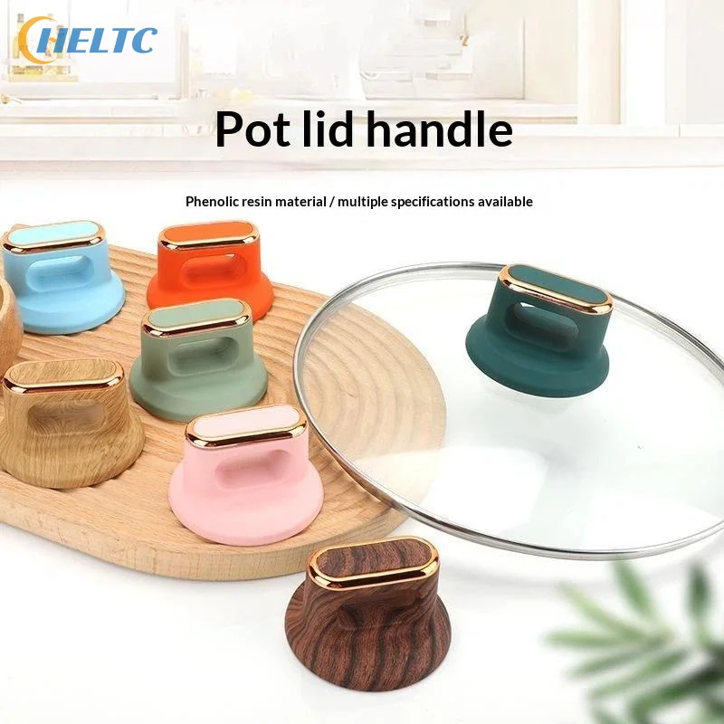 Universal Bakelite Pot Lid Knobs Caps Heat-Resistant Cooking Pan Lifting Handle Replacement Kitchen Cookware Handgrip For Pots
