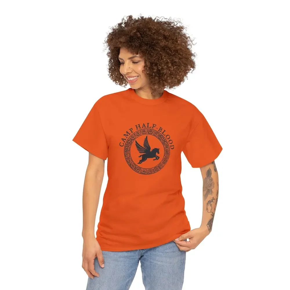 T-shirt orange demi-sang pour camp