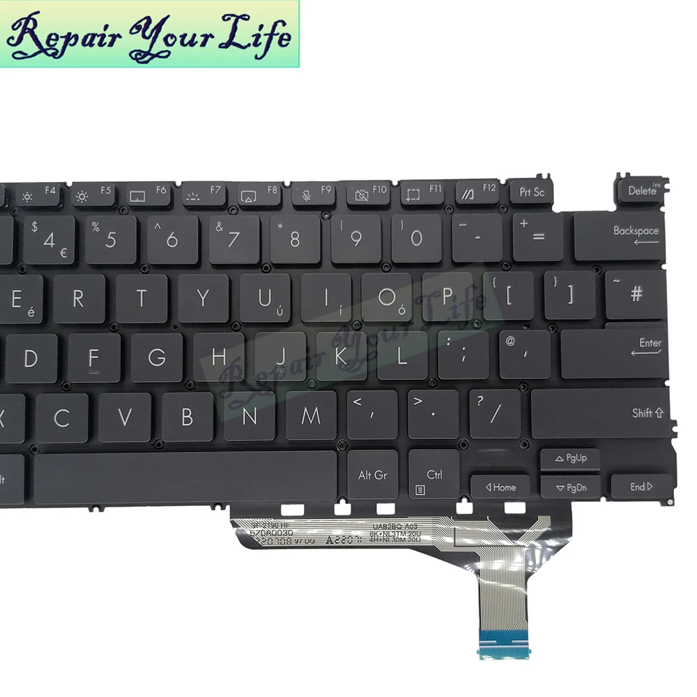 UX3402 UK GB Backlit Keyboard For Asus UX3402ZA UX3402VA ZenBook 14 OLED Laptop Backlight Keyboard 0KNB0-2921UK00 9z.NKGBN.501