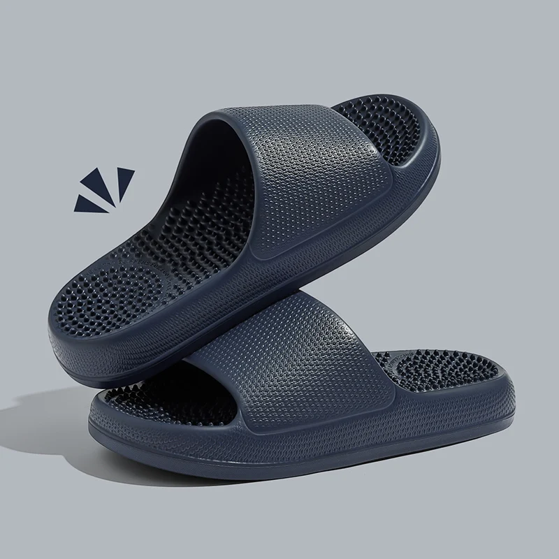 Plus Size Thick Bottom Massage Slippers Women Summer Soft Sole Platform Home Slides Woman Comfortable Non Slip Beach Flip Flops - view 5
