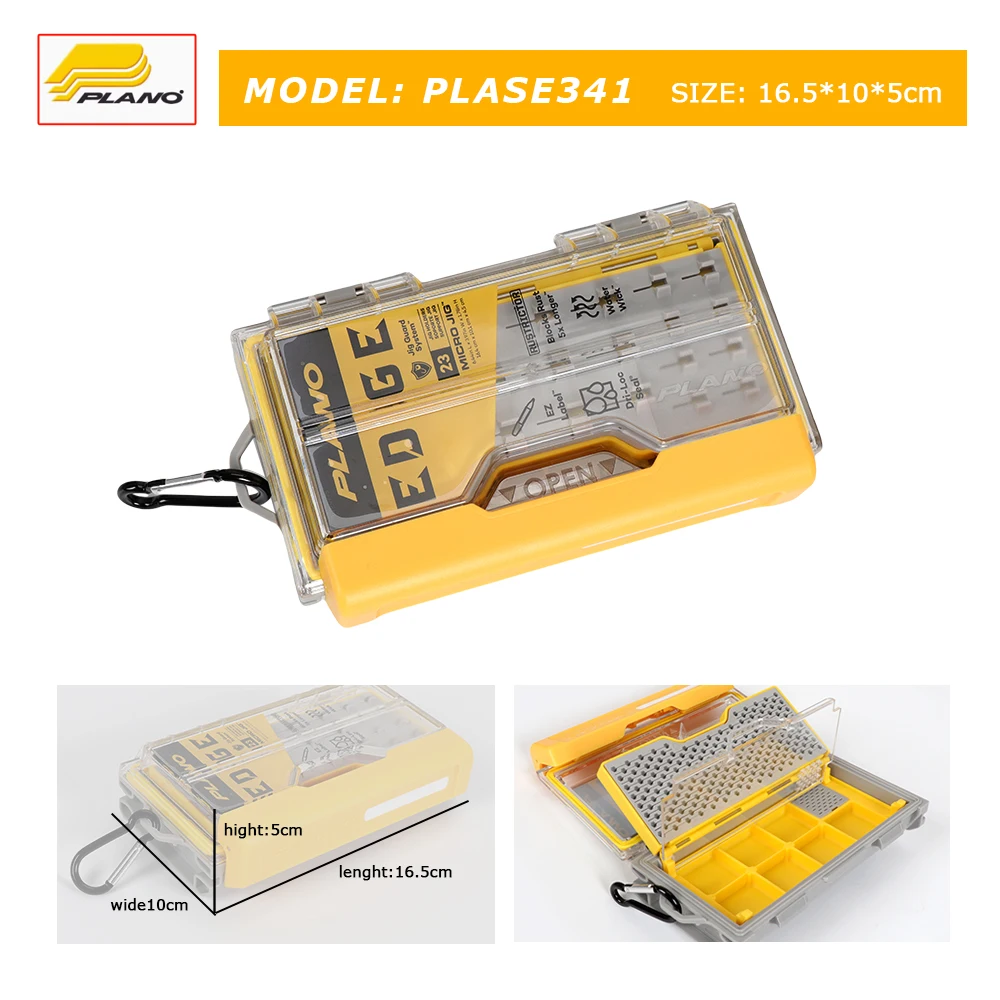 Original Plano Fishing Box Fishing Accessories Lures Hooks Storage Box Fishing Tackle Organizer Box Compartments Bait