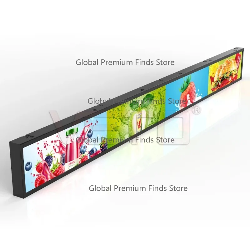 Ultra-Wide Stretch Bar Display Lcd Screen Indoor 23.1 Inch Digital Shelf Advertising Screen Mount Stretch Bar