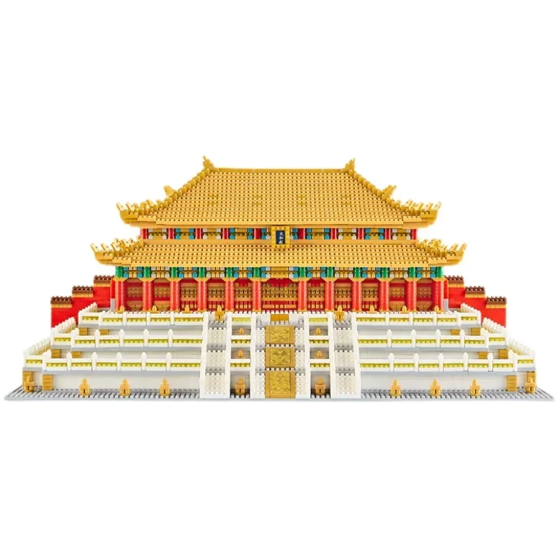 building block Forbidden City Hall of Supreme Harmony building castle model corner