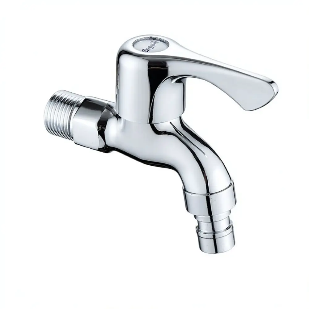Extended Spout Washing Machine Tap Zinc Alloy Cold Water Faucet For Mop Pool Basin Wall Mounted Kitchen Utility