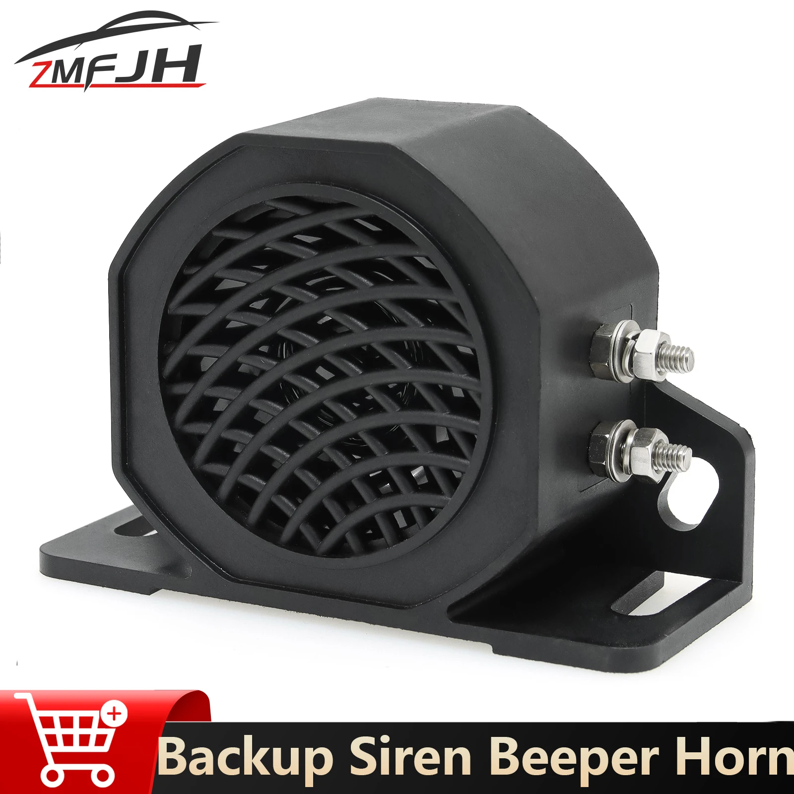 

107db Decibel Backup Siren Beeper Buzzer Sound Warning Alarm Horn For Car Truck Reversing Reminders Car Vehicle Horn 12-48V