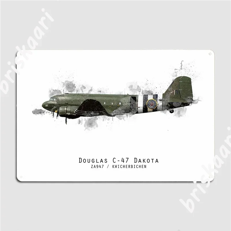 Douglas C-47 Dakota Metal Plaque Poster Club Bar Plaques Pub Create Tin Sign Poster
