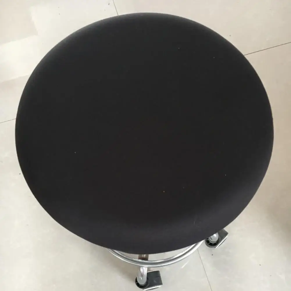 Dust-proof Chair Cover, Round Stool Chair Cover, Replaceable Polyester Comfortable Touch Soft Seat Case, Household Supplies