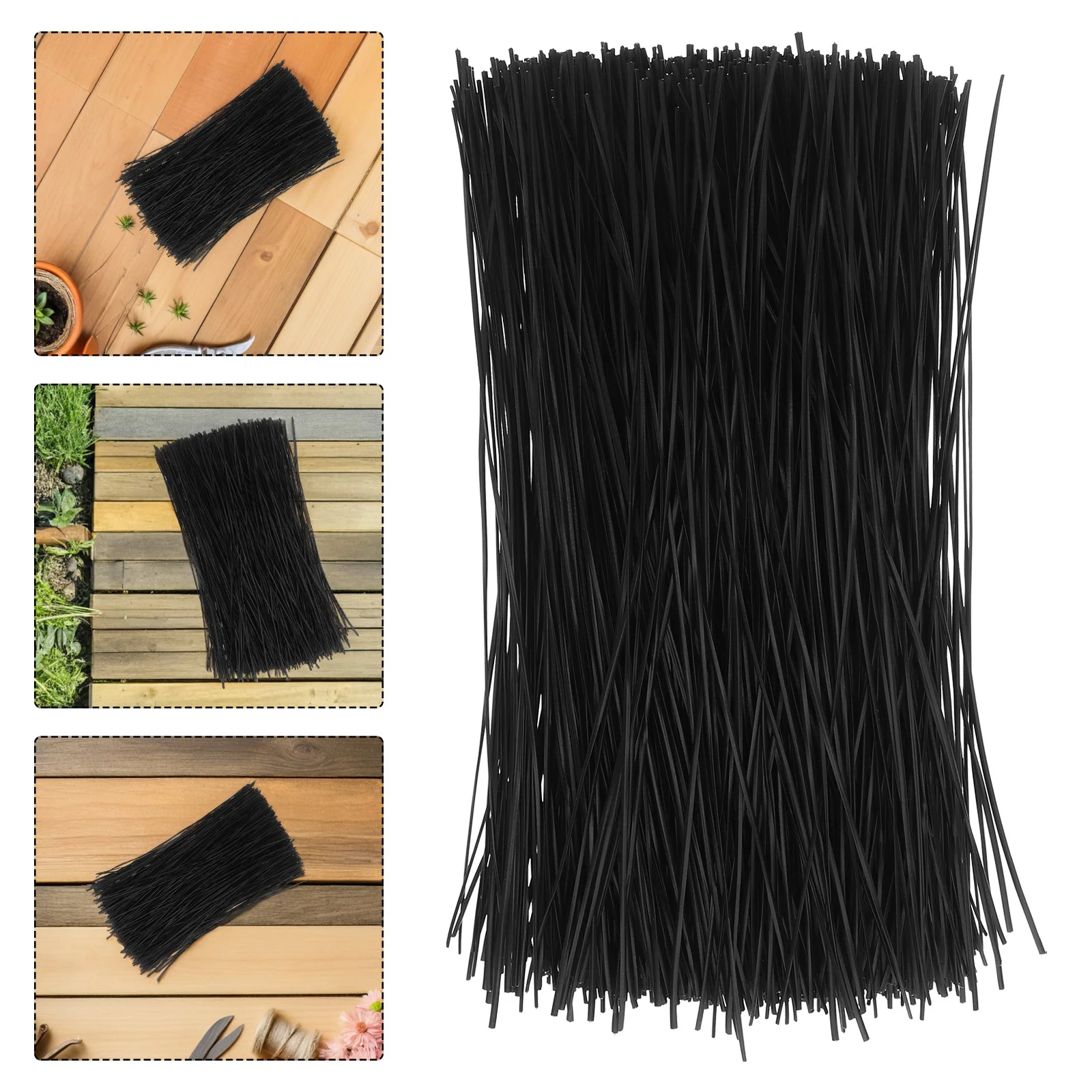 

1000Pcs Plant Ties Coated Wire Flexible Reusable Garden Climbing Plants Cable Cord Organizer Binding Support Cable Ties