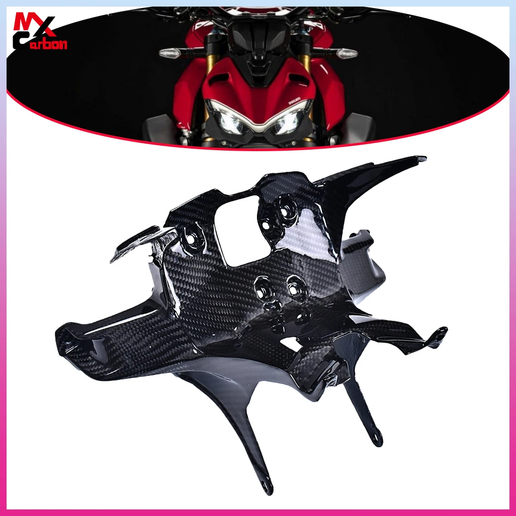 

Motorcycle Front Lamp Bracket For DUCATI Streetfighter V4 V4S 2018-2022 2023 Upper Headlight Cowling Holder Carbon Fiber