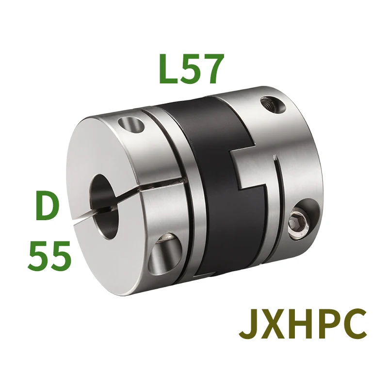 JXHPCstainless steel D55L57cross slider coupling High precision motor rod aluminum bronze pad adjustment eccentric coupling