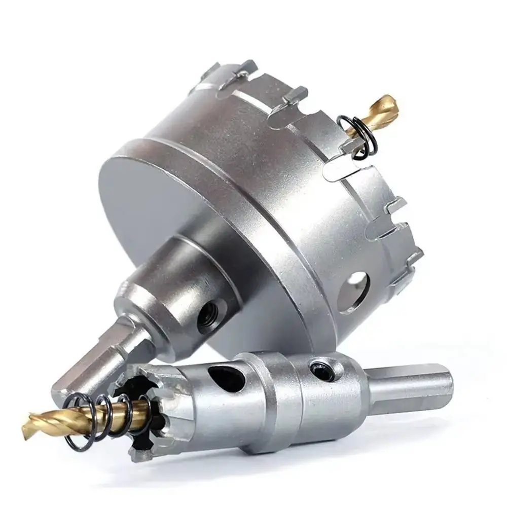 

Кольцевая пила с твердосплавным наконечником TCT, нескользящий, износостойкий набор сверл, прочное твердое корончатое сверло, столярный инструмент