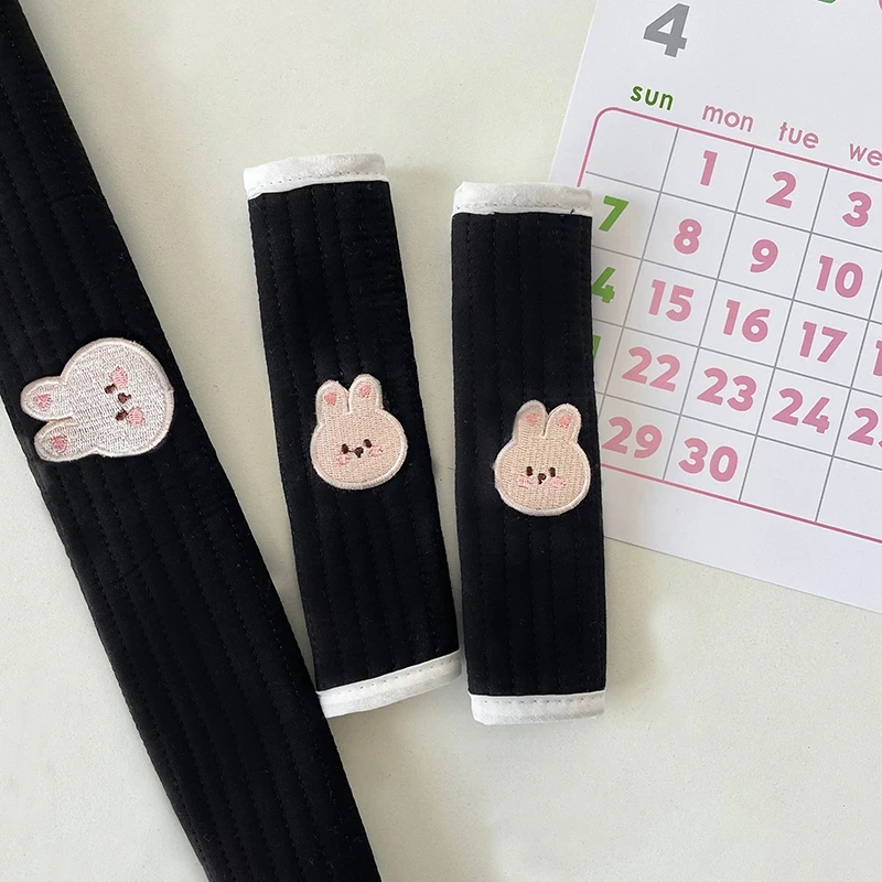 Cubierta protectora para manillar de cochecito con bordado de animales, protector de hombro antimordida, accesorio de pasamanos delantero resistente al agua