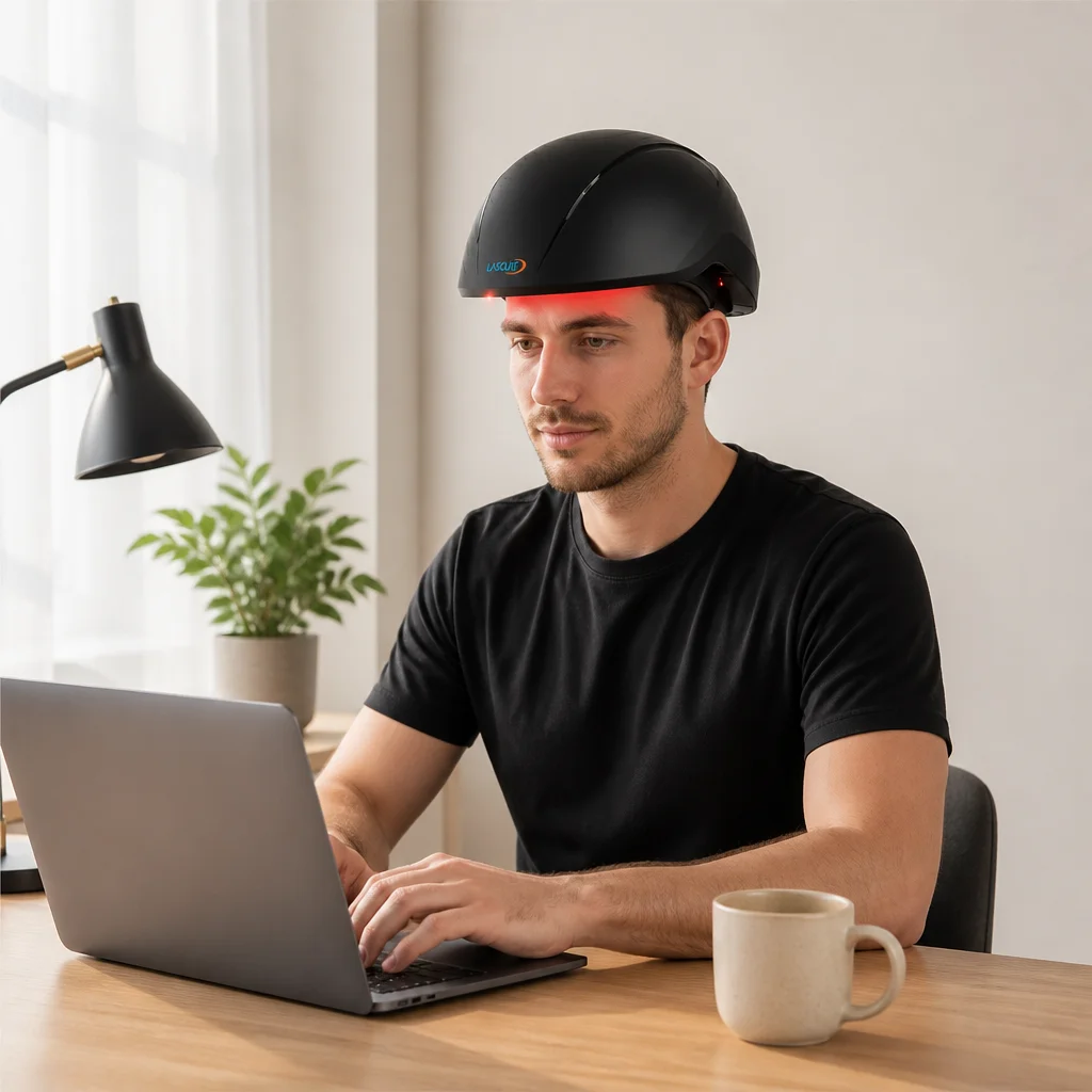 Scalp Care Helmet With Advanced Dual Light Technology Rechargeable Wireless Design OEM ODM Private Label