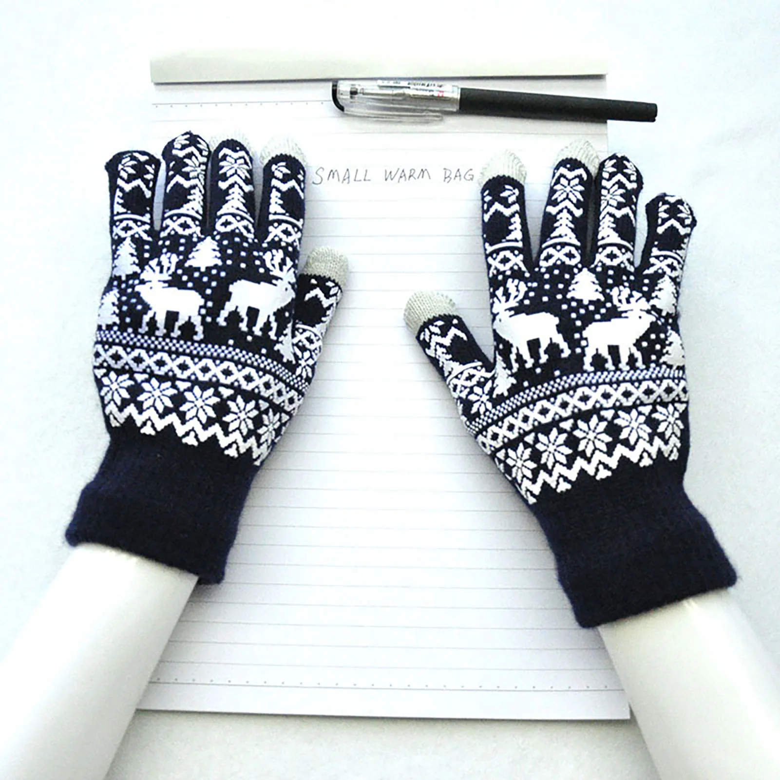 Cute Design Warm Thick Gloves Multi-Color Winter Thicken Warm Knit Gloves for Autumn Winter Daily Wearing