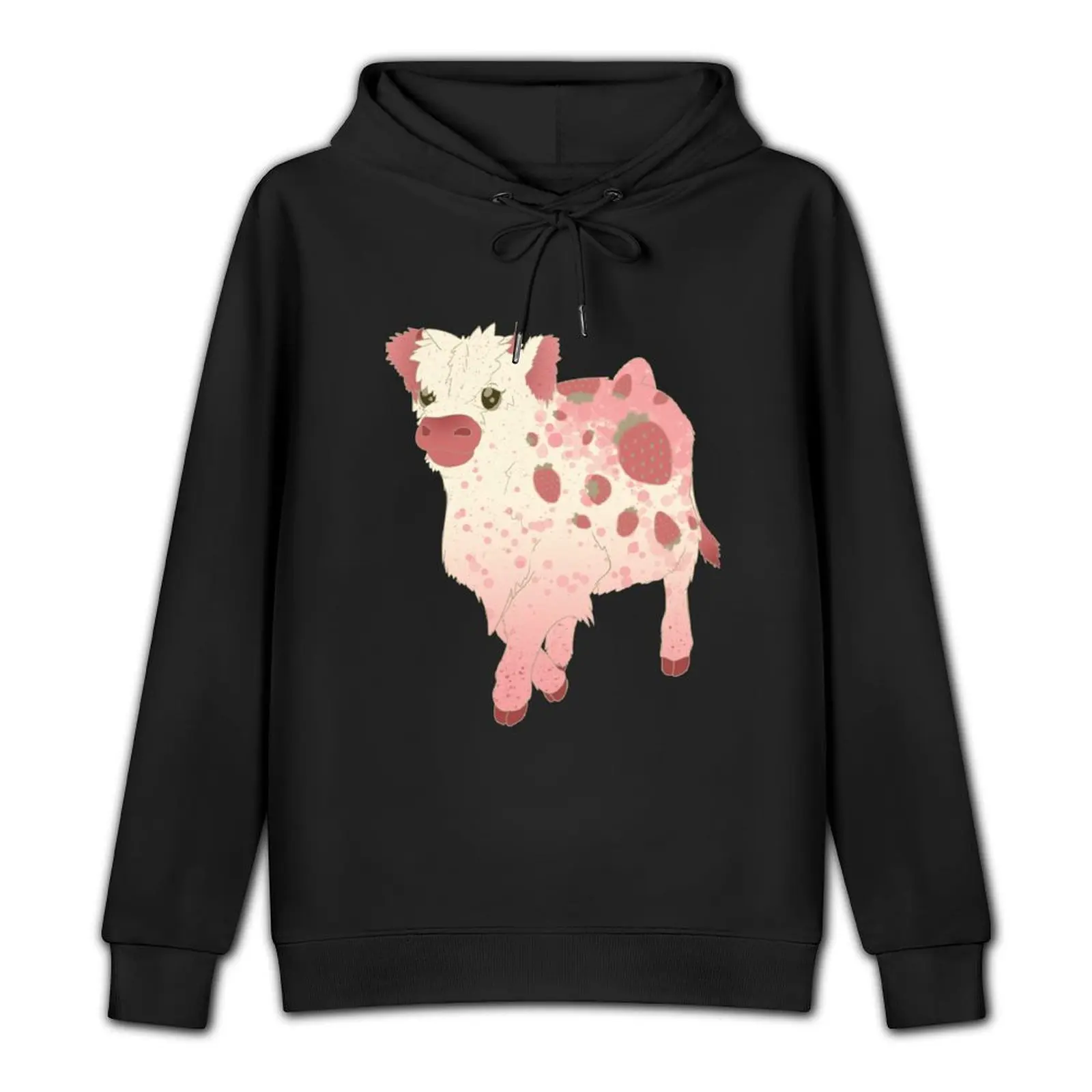 Strawberry Cow Pullover Hoodie men's clothes hoody