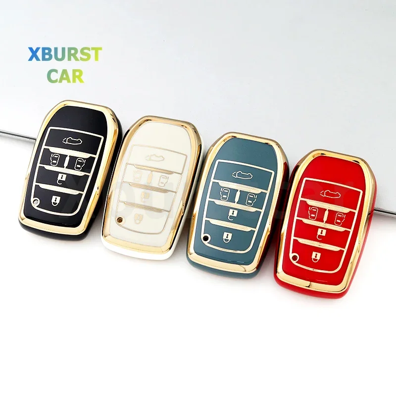 5 Buttons For Toyota Alphard PREVIA Voxy Noah Esquire Vellfire Harrier TPU Car Key Cover Case Remote Shell Fob Holder Keyless