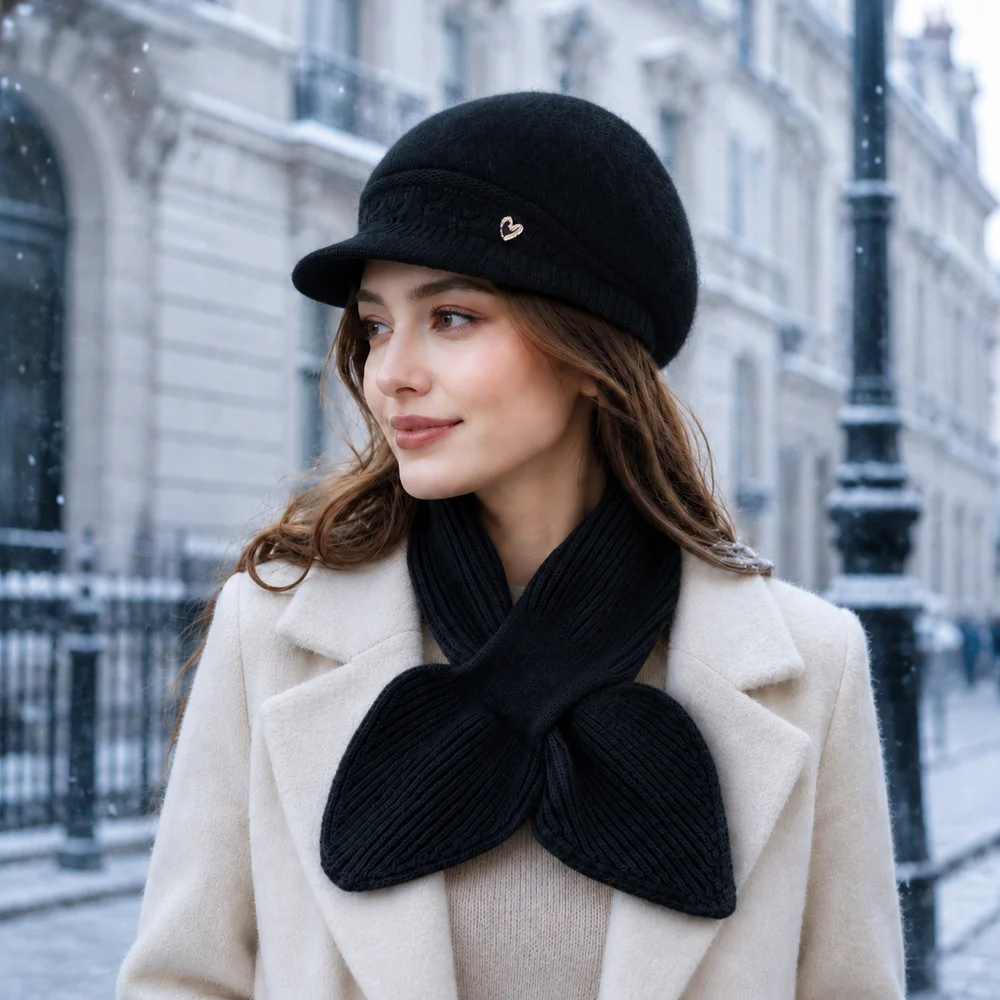Women’s Winter Fuzzy Newsboy C - Dad Hat Cotton ulasan dan harga