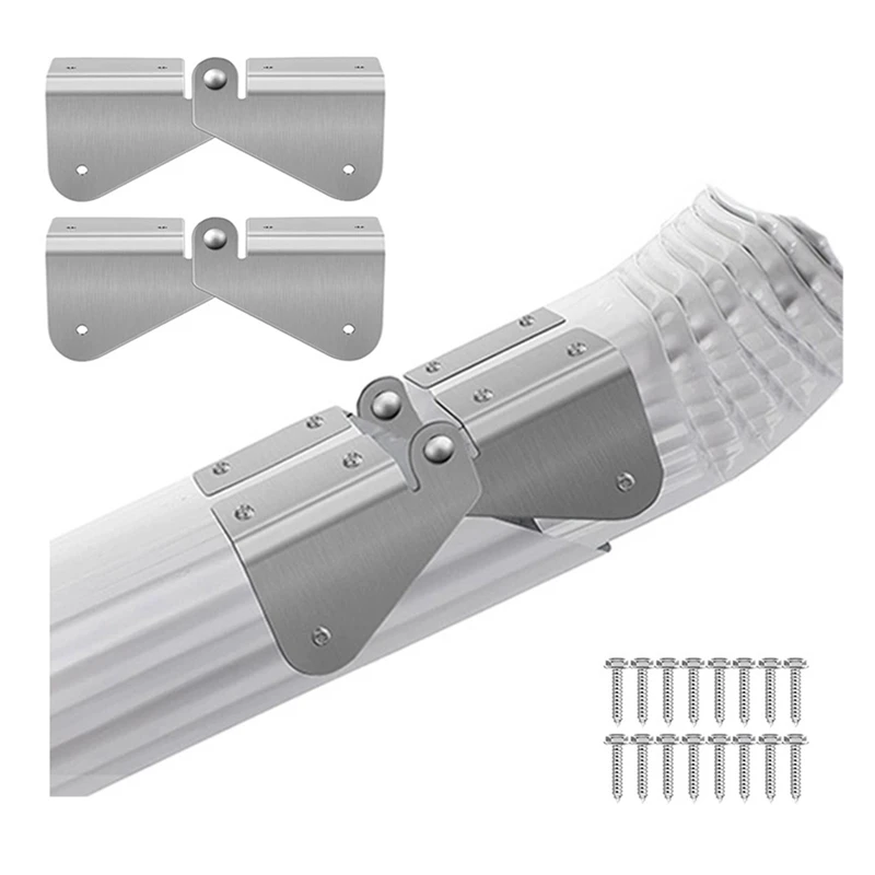 Cerniera di estensione per grondaia AA86, cerniera ribaltabile per estensione del pluviale, installazione semplice Downspout rettangolare o quadrato di qualsiasi dimensione