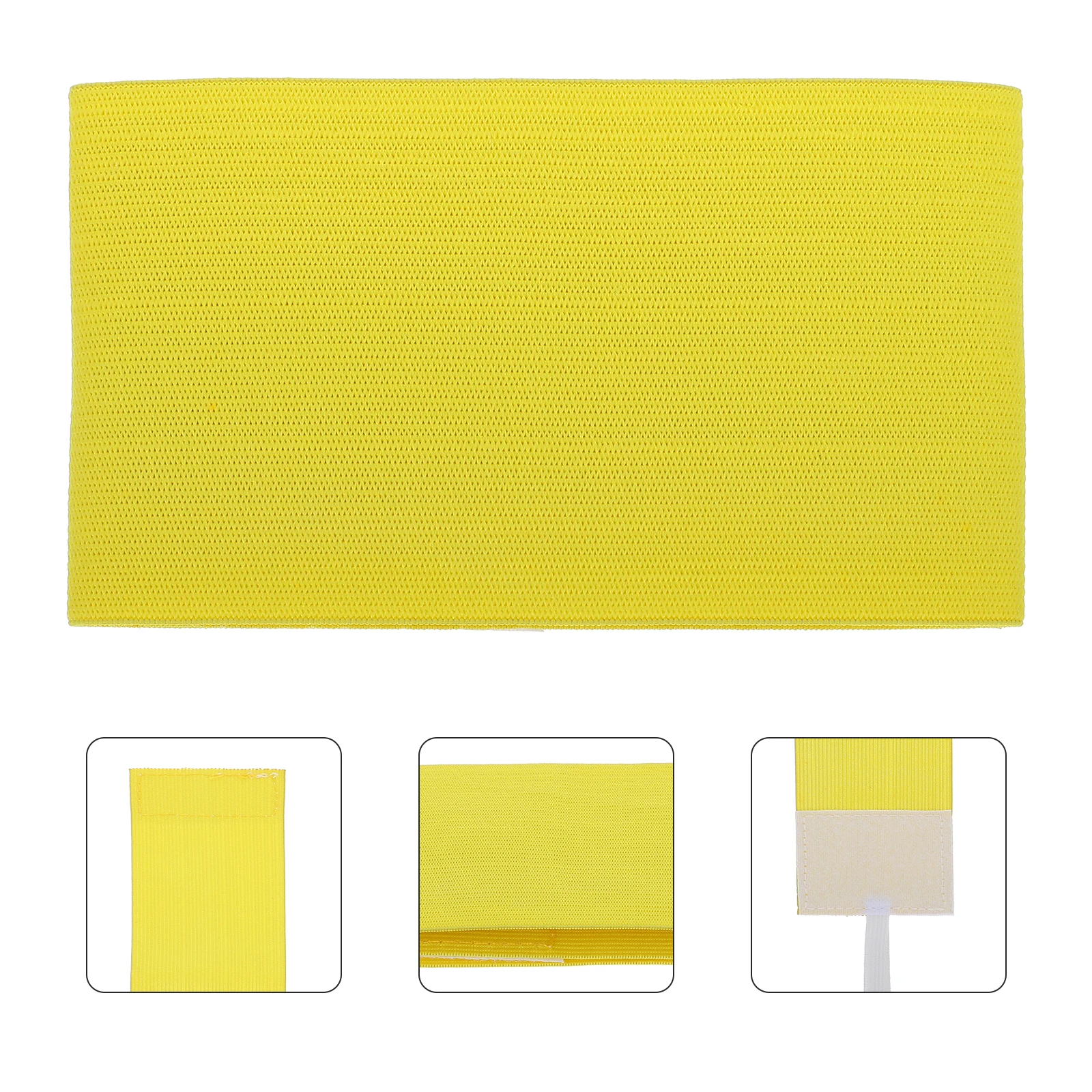 

4pcs Touch Sleeve Adjustable Elastic Captain Armbands Bright Color Sports Team Supplies For Soccer Basketball Captain'S