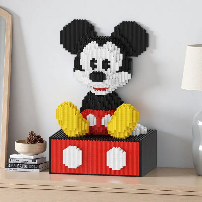 Disney Mickey Lade Combinatie Puzzel Ornamenten Bouwstenen 3D Stereoscopische Puzzel Modellen Puzzel Speelgoed Verjaardagscadeaus