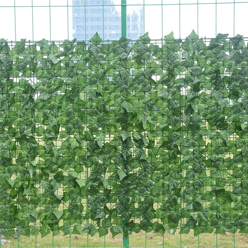 A21I-Leaf Fence Privacy Screen Greenery Backdrop, Artificial Ivy Privacy Fence And Faux Ivy Vine Leaf Decoration - 118X39.4In