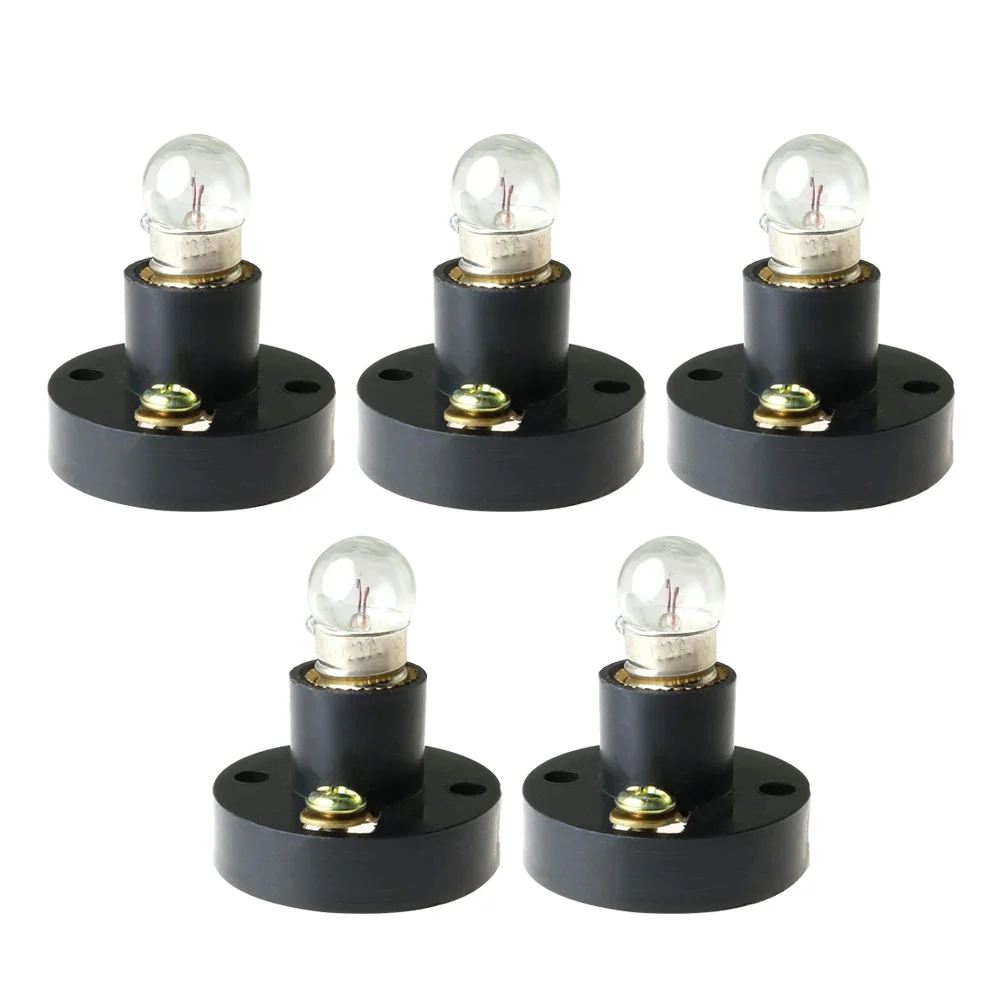 

5 Pcs Screw Lamp Holder Safe Light E10 Bulb Base Experimental LED Electricity Teaching Plastic School Instruments