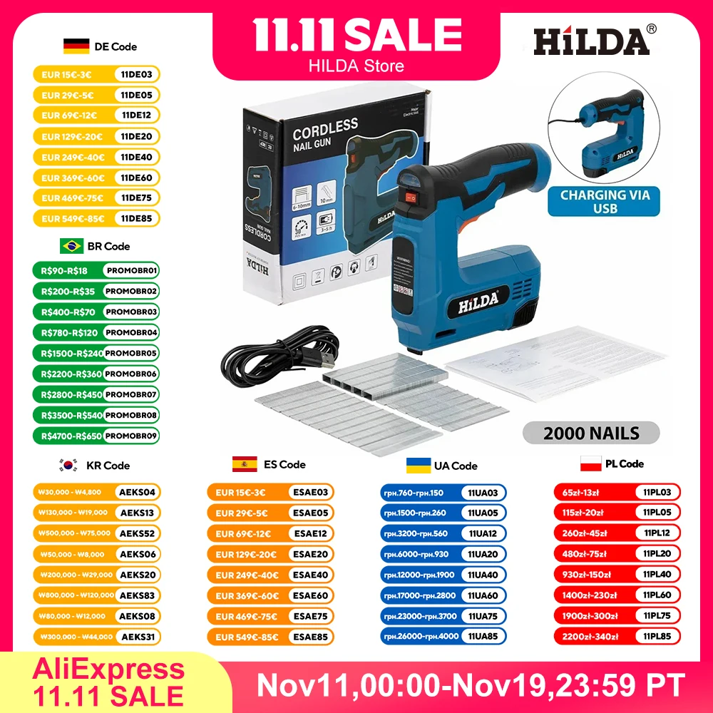 yZ[zHILDA USBElectric 2-in-1 GAlCKƋCKؐt[zb`LXCc[dc[ 2000 ̃Xe[vt