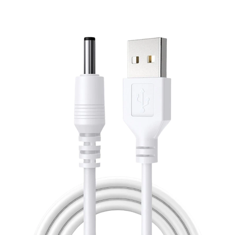31BA USB DC3.5mm 1.35mm Charging Cable 80cm Abrasion Resistant PVC Power Cord