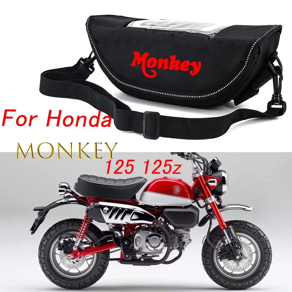 Sac de rangement de guidon étanche et anti-poussière, sac de navigation, accessoire moto, Honda Monkey 125, 125z