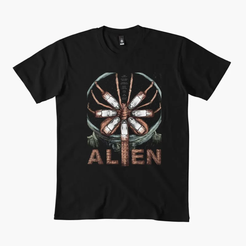 

80s Retro Sic fi Alien Gift T Shirt Weyland Yutani Lv 426 Xenomorph Graphic Clothes 0312 100% cotton print All size tops S-6XL