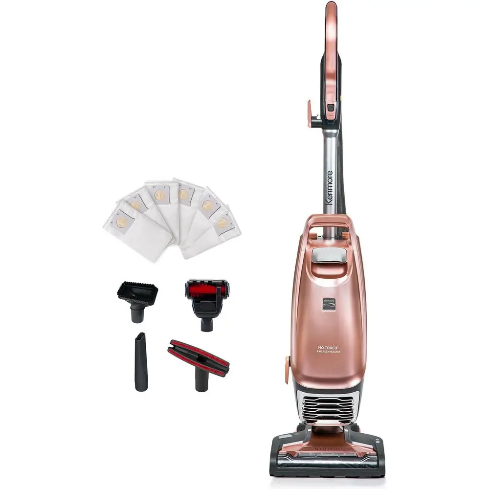 

BU4050 Intuition Bagged Upright Vacuum, litup Cleaner with Hair Elimir brushroll, pet Handi-Mate or Carpet, Hard loor, Rose Gold