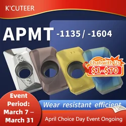 APMT1135 APMT1604 H01 KT1505 YZ6020 outil de tournage Insert en carbure APMT visage moulin tour fraisage outils CNC fraise fraisage outils CNC