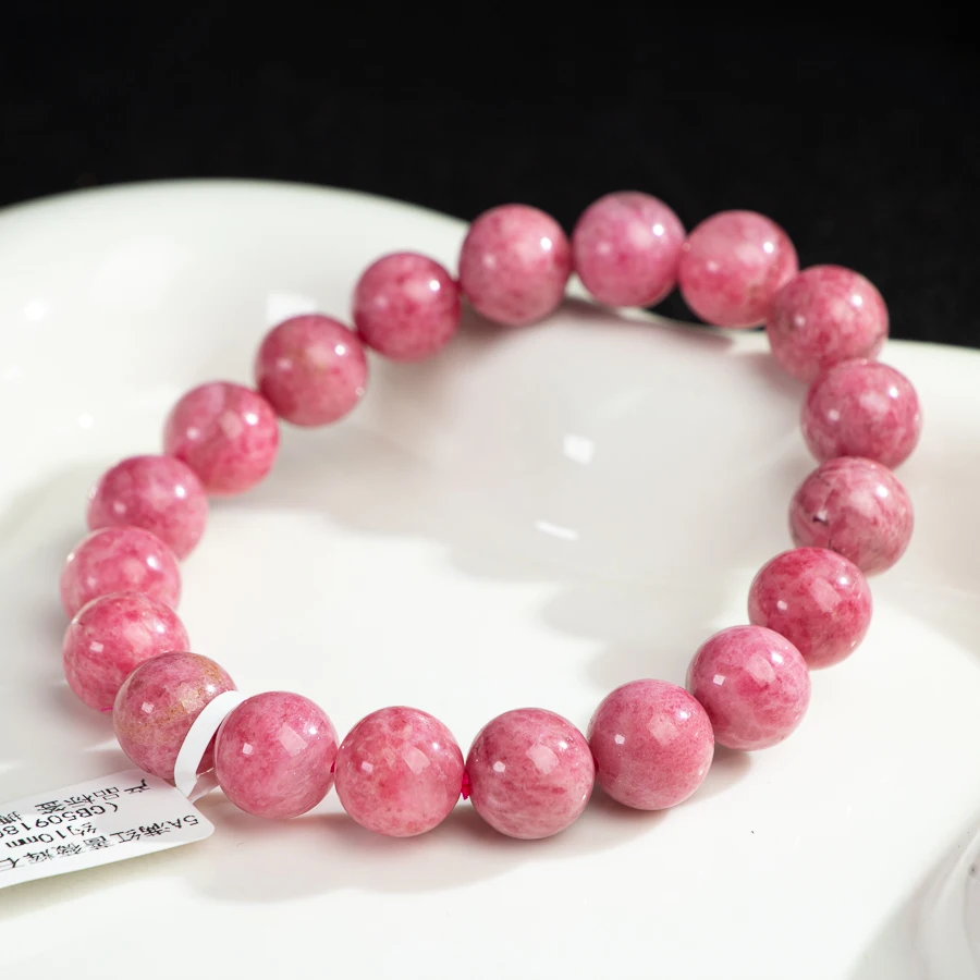 

TIMESWIND Аутентичный 5А Кристалл Розовая Роза Пироксин Круглый Женский Браслет Из Бисера Модные Ювелирные Изделия с Сертификатом